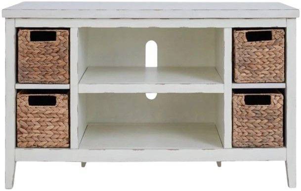 Signature Design by Ashley® Mirimyn White TV Stand-1