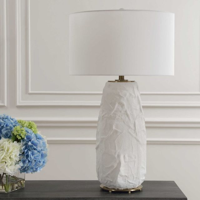 Uttermost® Vida White Glaze Table Lamp-1