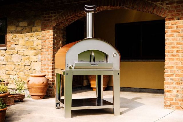 Fontana Forni Roma 39" Gray Pizza Oven -2