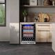 Danby 24" Black Stainless Steel Under Counter Beverage Center-5