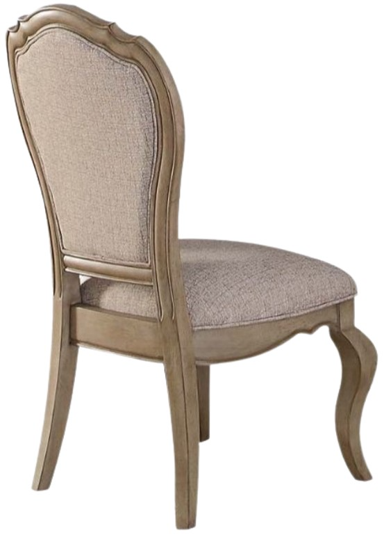 ACME Furniture Chelmsford 2-Piece Antique Taupe/Beige Side Chair