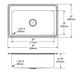 Elkay Lustertone® Classic Lustrous Satin 33'' x 22'' x 10-1/8'' 2-Hole Single Bowl Drop-in Sink-3