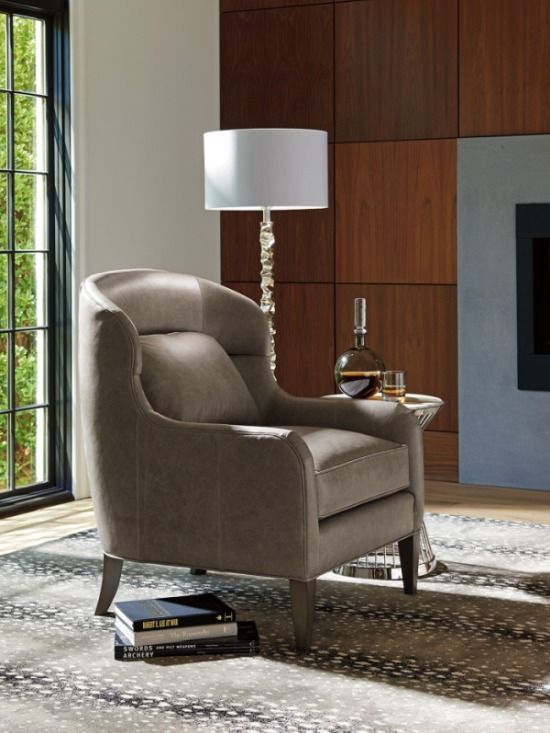 Lexington Home Customizable Ariana Chaffery Leather Chair-3