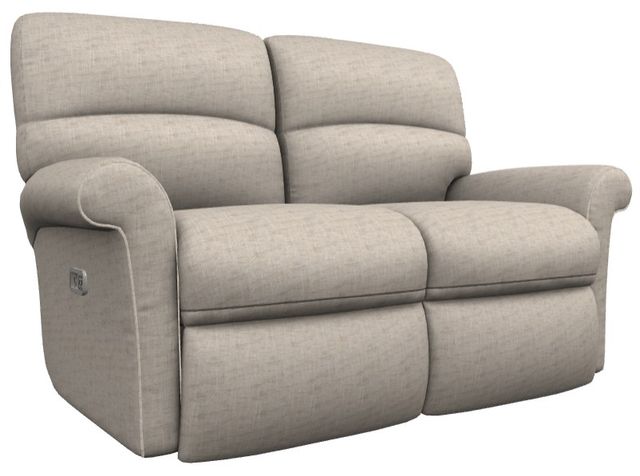 La-Z-Boy® Robin Taupe Power Reclining Loveseat with Headrest and Lumbar-0