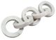 A & B Home White Link Marble Chain Sculpture-3
