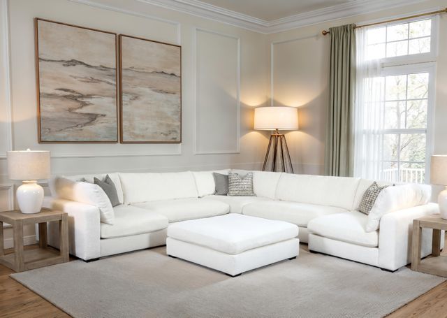 Behold™ Home Sophia Ivory Ottoman-1