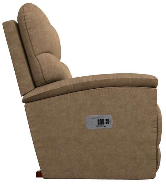 La-Z-Boy® Trouper Camel Power Rocking Recliner with Headrest and Lumbar-3