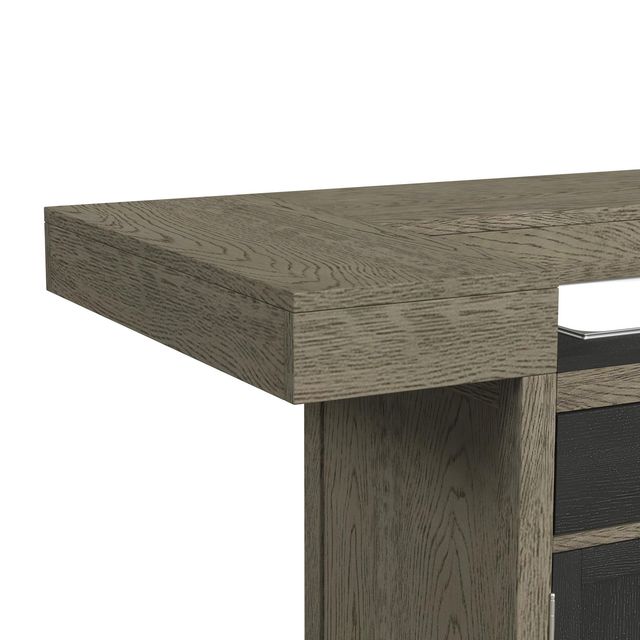 Elements International Jemma Dark Espresso/Light Gray Buffet and Hutch-4