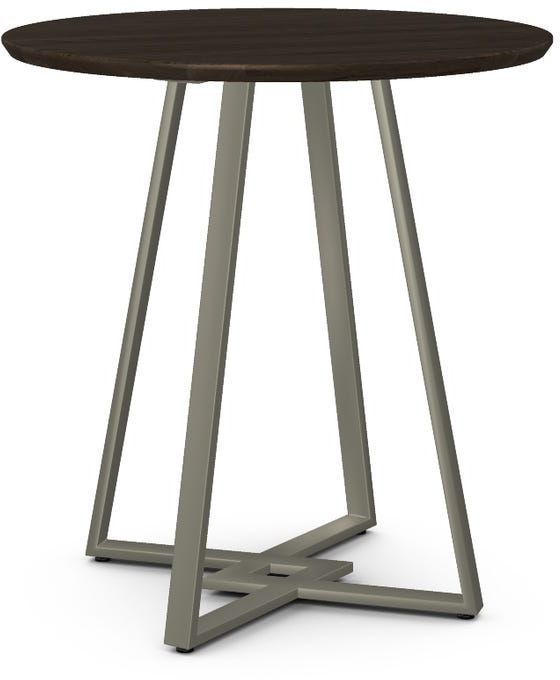 Amisco Customizable Dirk Solid Ash Counter Height Table with 36" Tabletop-0