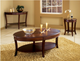 Steve Silver Co. Troy Medium Brown Cherry Sofa Table-1