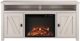 Ameriwood Home Farmington Ivory Oak 60'' Electric Fireplace Media Console-0
