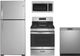 GE® 4 Piece Stainless Steel Gas Kitchen Package-0