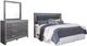 Signature Design by Ashley® Lodanna 3-Piece Gray California King/King Panel Headboard Bed Set-0