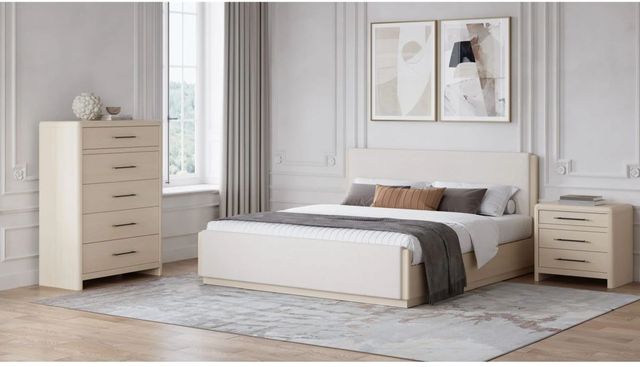 Modus Furniture Wallen White Sand 5-Drawer Chest-4