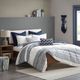 Olliix by INK+IVY Navy Full/Queen Mila Cotton Printed Comforter Set-5