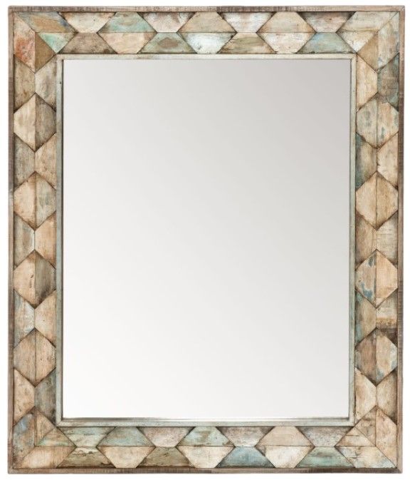 Home Trends & Design Ibiza Vintage Teal Mirror-0