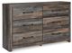 Signature Design by Ashley® Drystan 4-Piece Multi-Colored King Panel Storage Bed Set-2