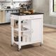 ACME Furniture Ottawa Black/White Kitchen Cart-1