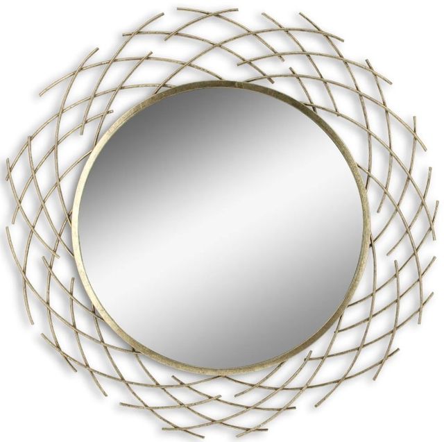 Classy Art Style 21 Chrome/Gold Wall Mirror-0