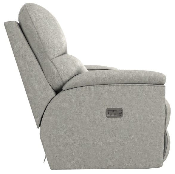 La-Z-Boy® Trouper Dove Power Reclining Loveseat with Console and Headrest-2