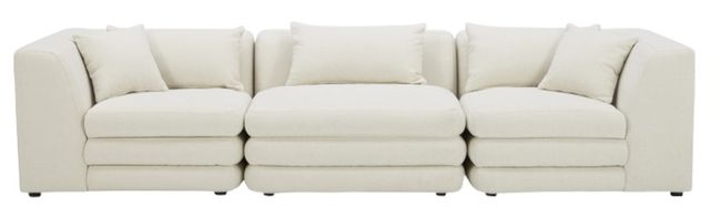 Moe's Home Collection Lowtide 3-Piece Warm White Modular Sofa-1