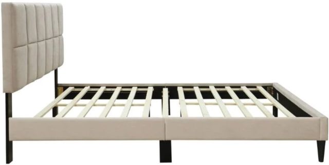 Bernards Evelyn Beige Twin Panel Bed with USB Port-2