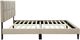 Bernards Evelyn Beige Twin Panel Bed with USB Port-2
