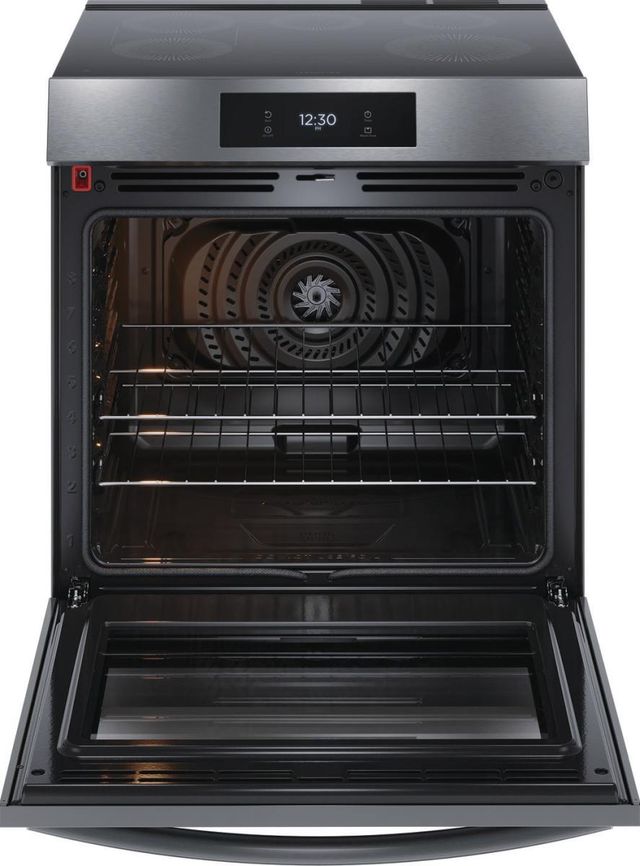 Frigidaire Gallery® 30" Smudge-Proof® Black Stainless Steel Slide In Induction Range-1