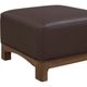 Modus Furniture Arden Dark Chocolate/Tavern Brown Upholstered Ottoman-4