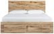 Signature Design by Ashley® Hyanna Tan Brown King 6-Drawer Storage Panel Bed-1