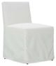 Robin Bruce Customizable Odessa Slip Dining Armless Chair with Casters-0