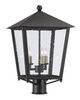 Currey & Company Bening Midnight Small Post Light-0
