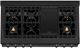 ZLINE 48" Black Stainless Steel Gas Rangetop with Brass Burners and Griddle-3