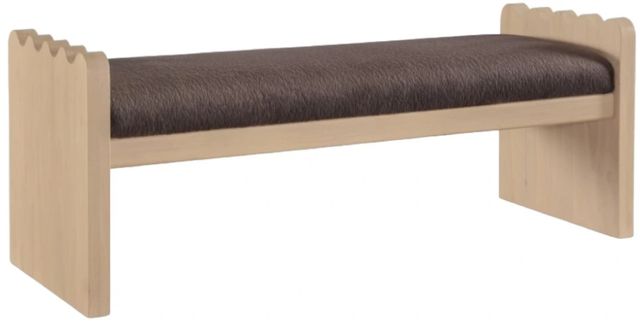 Meridian Furniture Sonia Brown/Natural Bench-0