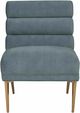 TOV Furniture Kelly Slub Blue Velvet Chair-1