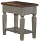 John Thomas Furniture® Home Accents Vista Hickory Side Table with Stone Base-0