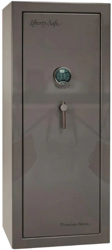 Liberty Safe Premium Home Gray Gloss/Black Chrome 17 Electronic Gun Safe-0