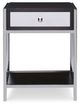 Century® Aria Brownstone/Polished Nickel Nightstand-1