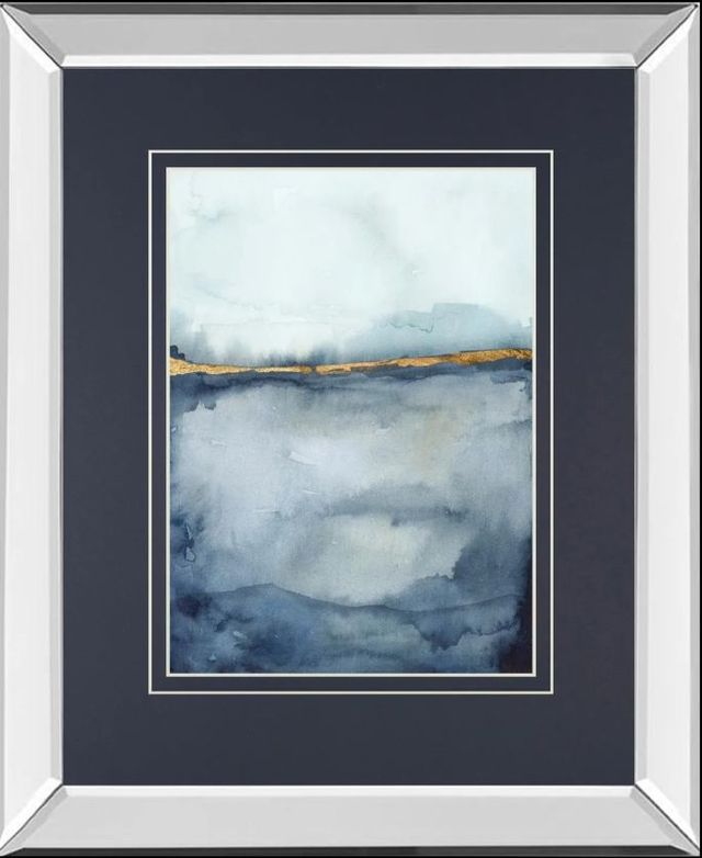 Classy Art Coastal Horizon II by Victoria Borges Mirror Framed Wall Art-0
