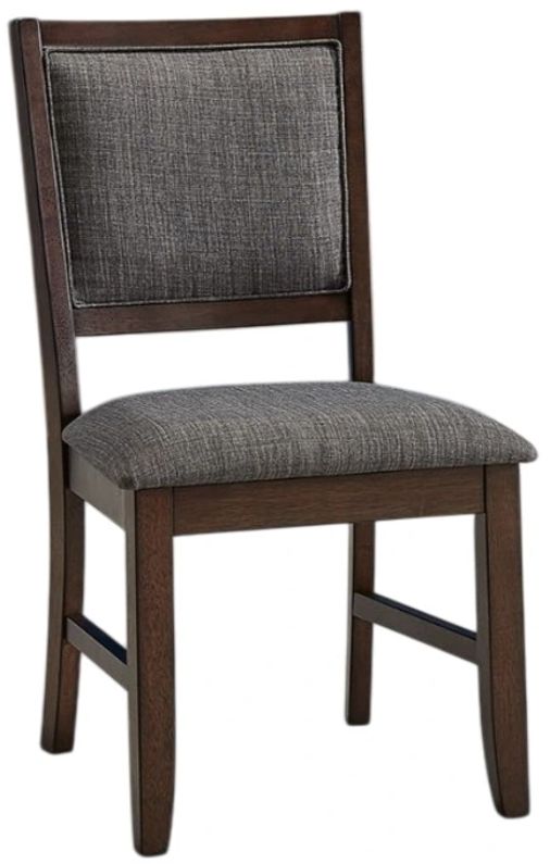 A-America® Chesney Falcon Brown/Gray Upholstered Side Chair-0