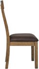Signature Design by Ashley® Broxtyn Light Brown Upholstered Dining Side Chair-2
