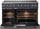 Viking® 5 Series 48" Cast Black Pro Style Induction Range with Polished Chrome Trim-1