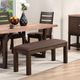Winners Only® Venice Brown Dining Bench-2