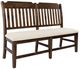 Jofran Inc. Bakersfield Beige/Brown Dining Bench-0