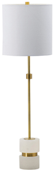 A & B Home Brass/White Buffet Lamp-0