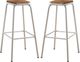 ACME Furniture Scarus 2-Piece Natural/White Bar Stool Set-0