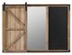 A & B Home Brown Chalkboard and Magnet Message Board-1