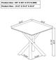 Coaster® Carvell Mirage White End Table with Black Nickel Base-2
