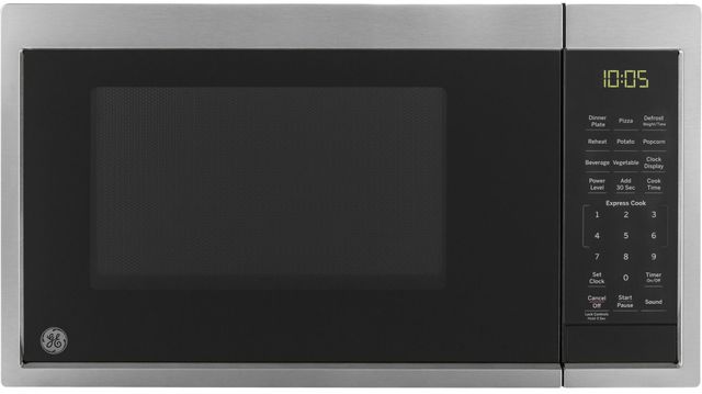 GE® 0.9 Cu. Ft. Stainless Steel Countertop Microwave-0