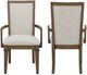 New Classic® Home Furnishings Mariana Gray/Vintage Mocha Upholstered Arm Chair-5